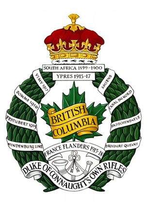 The British Columbia Regiment (Duke of Connaught's Own) Badge