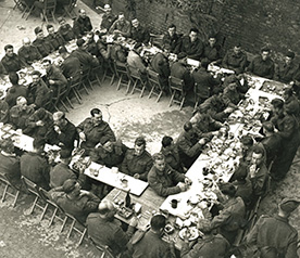 Ortona, Italy, Christmas Dinner 1943, Library and Archives Canada, PA 152839