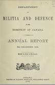 Department of Militia and Defence of the Dominion of Canada - Annual Report 31st December, 1886